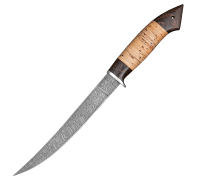 Филейный нож из дамасской стали купить на сайте koval-knife.shop